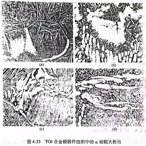 TC6合金模鍛件組織中的α相粗大析出