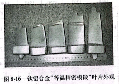 鈦鋁合金“等溫精密模鍛”葉片外觀