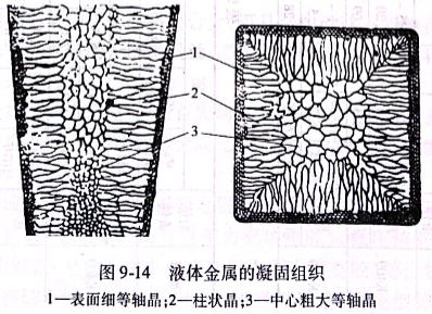 液體金屬的凝固組織
