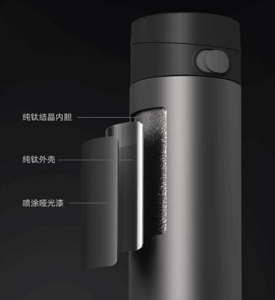 小米新品保溫杯采用金屬鈦